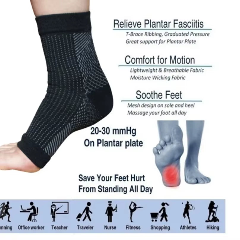 1Pair Neuropathy Socks,Ankle Brace Socks and Tendonitis Compression Socks for Pain Relief,Ankle Compression Sleeve for Swelling