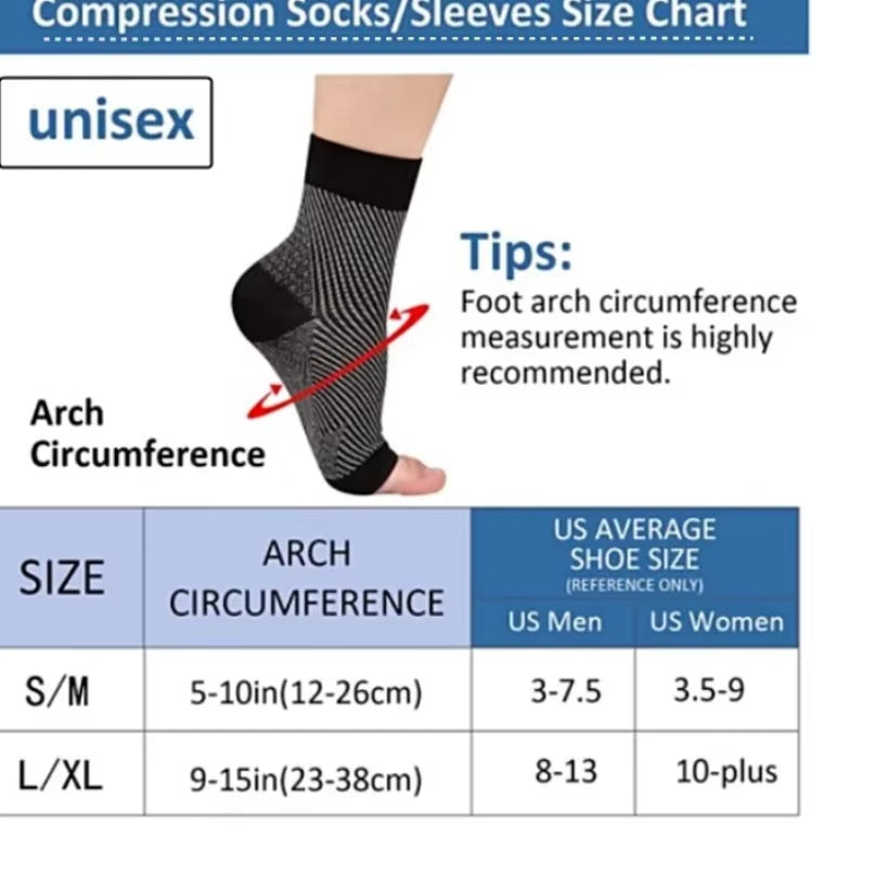 1Pair Neuropathy Socks,Ankle Brace Socks and Tendonitis Compression Socks for Pain Relief,Ankle Compression Sleeve for Swelling